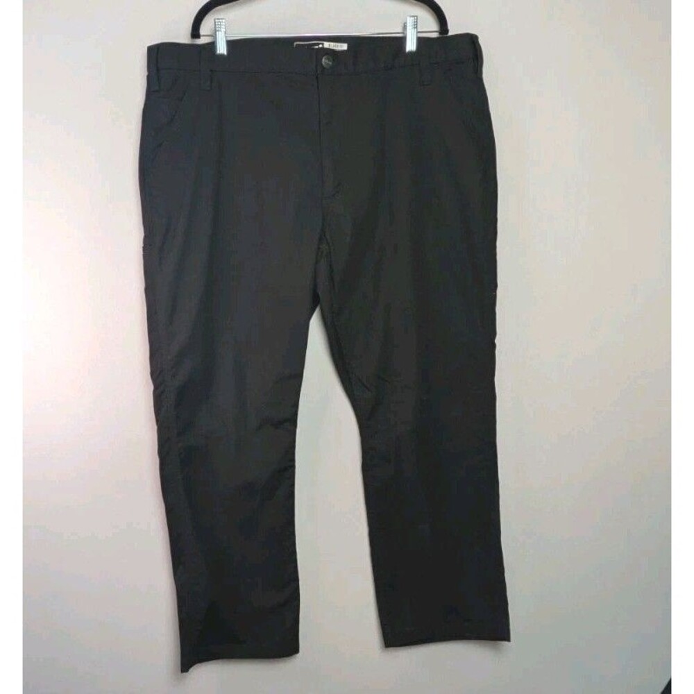 Carhartt Canvas Work Pants Mens 42x30 Rugged Flex Relaxed Fit Black BN3109-M